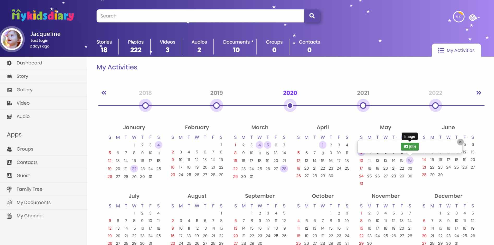 My Kids Diary Activities